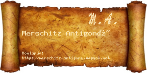 Merschitz Antigoné névjegykártya